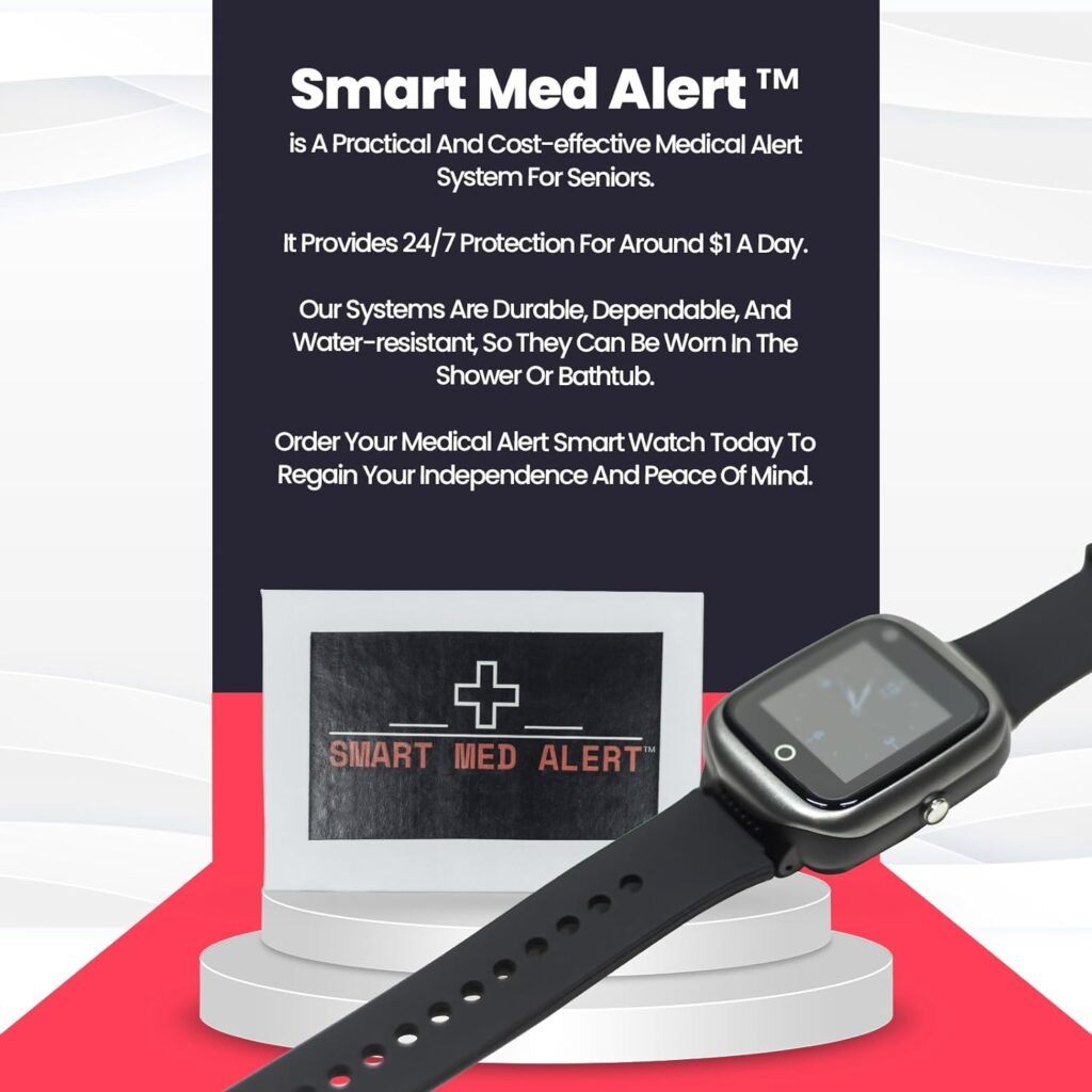 Elderly Cellular Medical Alert Smartwatch | 4G LTE | Fall Detection | Instant SOS | Stay Safe  Connected with Our Senior Medical Alert System