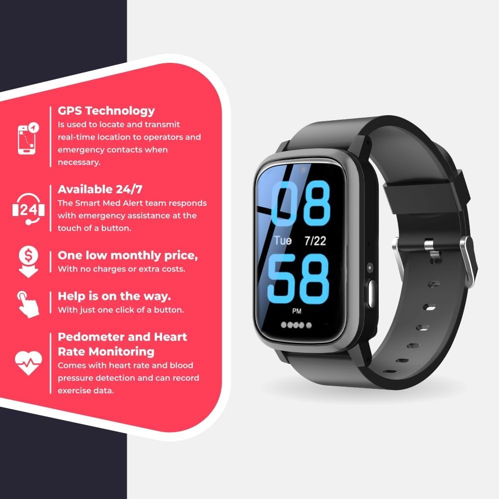 Stay Connected in Style with Our 4G Cellular Rectangular Smart Watch – Ultimate Connectivity and Style in One Sleek Device!