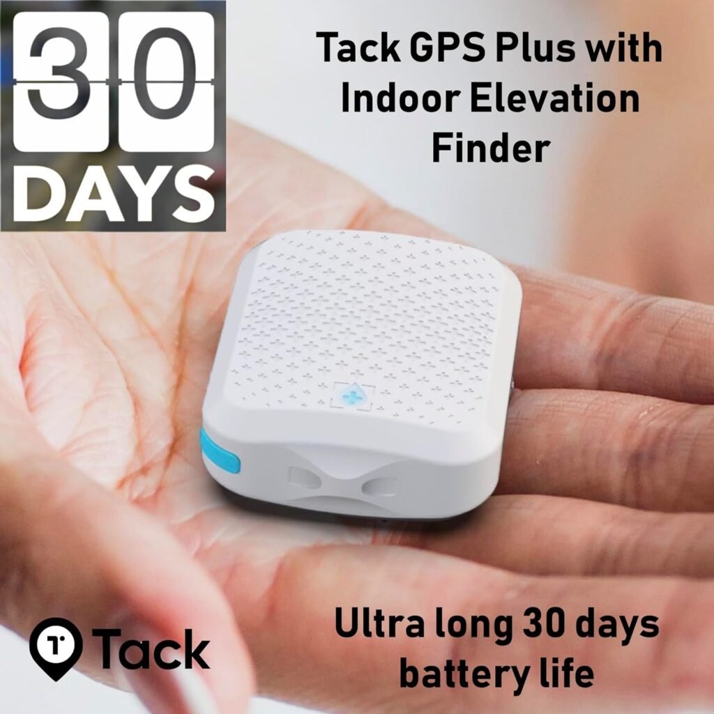 Tack GPS [Lowest Monthly fee| 30 Days Battery Life| FCC Certified] -Child, Kids, Pet, Dog, Cat, Elderly, Alzheimer, Car, Vehicle, Bike, Personal Tracking Device. GPS +WiFi +Cellular