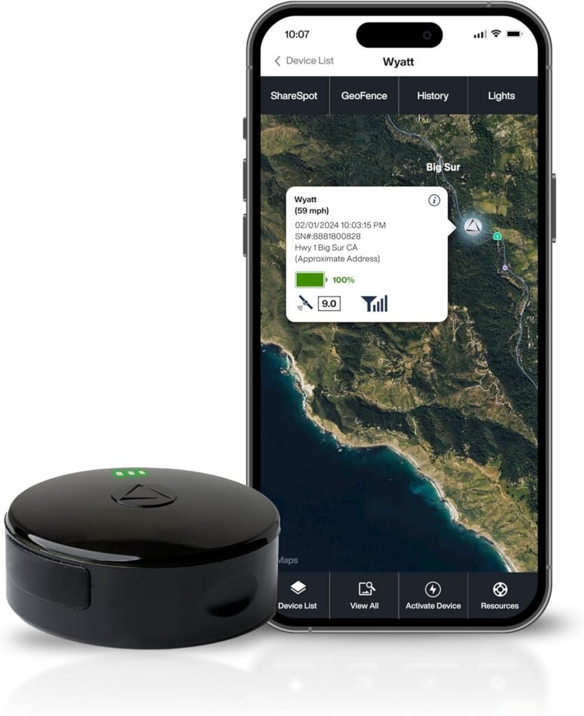 LandAirSea 54 GPS Tracker - Made in the USA from Domestic  Imported Parts. Long Battery, Magnetic, Waterproof, Global Tracking. Subscription Required