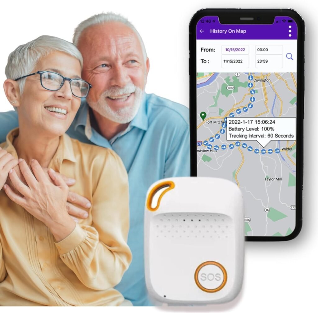 Seculife SOS Monitoring - Life Saving Fall Alert - SOS Button Assistive Speakerphone Real-Time Location GPS Tracking Device – 4G LTE Medical Alert for Senior Citizens – Dementia
