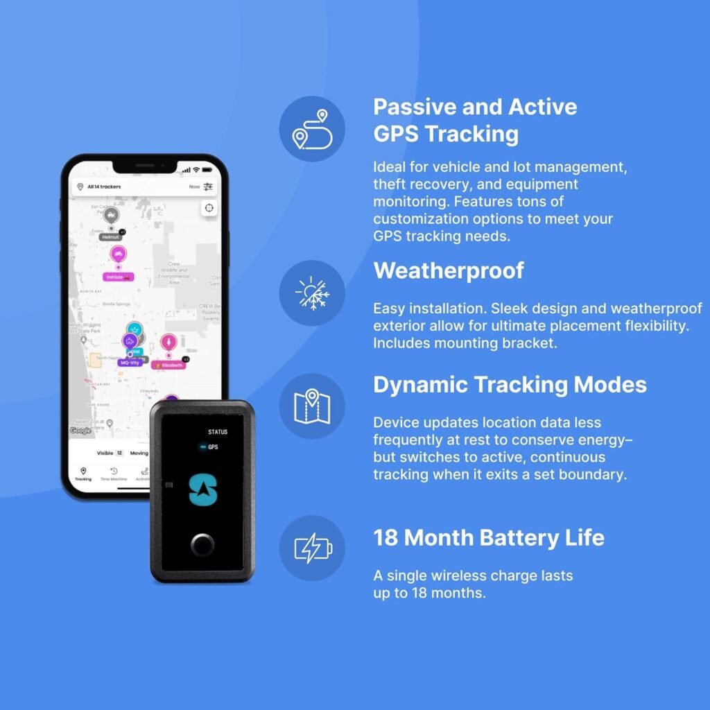 Spytec GPS 1-18 Month Extended Battery, Long-Term Hidden Weatherproof GPS Tracker for Cars Vehicles Loved Ones, Equipment, Trailers, Boats, RV - US  Worldwide Real-Time GPS Tracking - Low Cost Plan